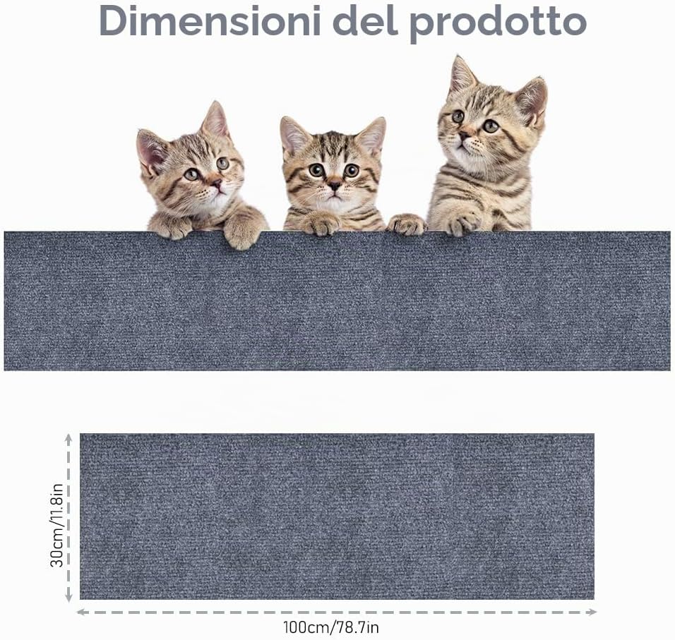 Tappeto Antigraffio che Protegge Divani e Mobili dalle Unghiate del Gatto