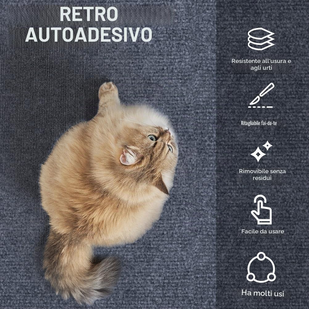 Tappeto Antigraffio che Protegge Divani e Mobili dalle Unghiate del Gatto
